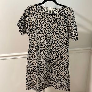 Bohme Leopard Print Shift Dress